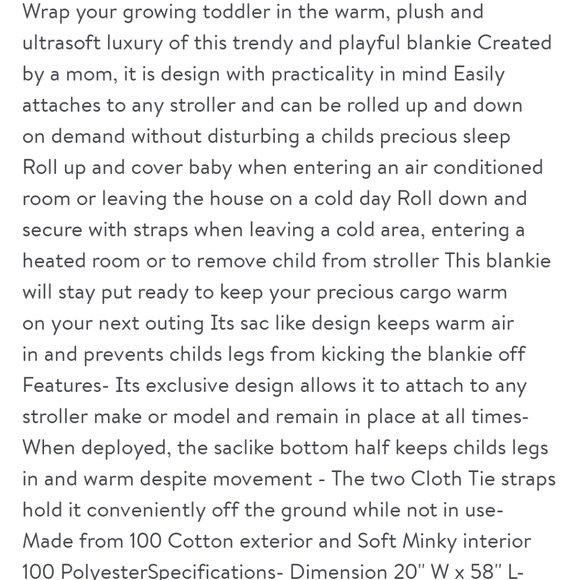 Blue Baby Bum Airplanes Stroller Blankie - Picture 3 of 4